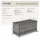 Tectake tectake® Auflagenbox, mit Aluminiumgestell und Rattangeflecht, komfortable Hubautomatik, 117 x 54 x 64 cm,