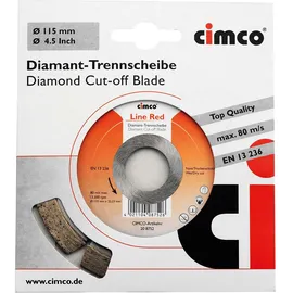 cimco werkzeuge Diamanttrennscheibe D=115 mm