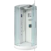 AcquaVapore D37-10R0 Dusche Duschtempel Komplett Duschkabine 90x90 OHNE 2K Scheiben Versiegelung