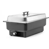 HENDI Chafing Dish Tellano, Speisenwärmer, Buffetwärmer, Wärmebehälter, 9L, 230V/900W, 573x348x(H) 284mm, Edelstahl, Polypropylen,