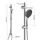 Eisl GRANDE VITA Stangenbrause-Set 1 tlg. Chrom/Anthrazit
