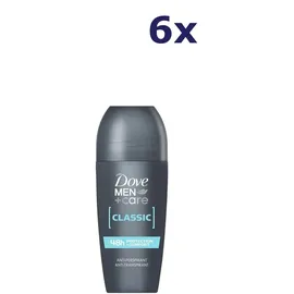 Dove Men + Care Classic Deodorant Anti Transpirant Roll-On 6 x 50 ml