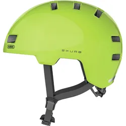 Fahrradhelm ABUS "SKURB" Gr. M, gelb (signal gelb), Helme, M Kopfumfang: 55cm - 59cm