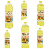 Brölio Sonnenblumenöl, 6 x 1L PET 100% pflanzlich - vegetarisch – vegan