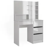 Vicco Schminktisch Sherry Weiß Hochglanz 90 x 75 cm Spiegel