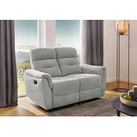 Die Möbelfundgrube Einzelsofa 2-Sitzer Chenille grau 145 cm - Relaxfunktion - UTAH