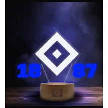 Hamburger SV LED Licht 2023 Blau Erwachsene