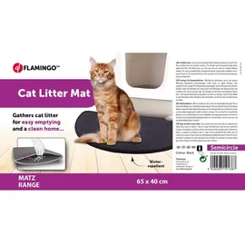 Karlie Flamingo Vorleger für Katzentoiletten Matz schwarz ca. B65/T40 cm