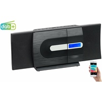 auvisio Vertikale Design-Stereoanlage, FM/DAB+, Bluetooth, CD, MP3, AUX, 40 W