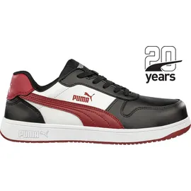 Puma Frontcourt BLK/WHT/RED Low S3L ESD Sr schwarz/weiß 46