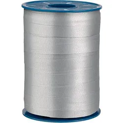 PRÄSENT Geschenkband AMERICA matt silber 10,0 mm x 250,0 m