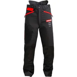 Oregon - Schnittschutzhose Waipoua Schwarz/rot Größe M