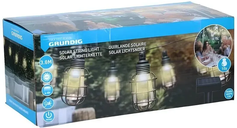 Solar-Lichterkette - 10 Stück - Laterne