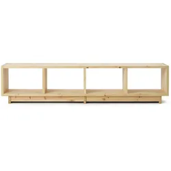 Normann Copenhagen - Plank Bücherregal, niedrig, Kiefer natur