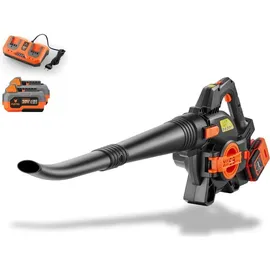 FUXTEC 40 Volt 2in1 Akku-Laubbläser/-sauger Set FX-E2LBS-SET