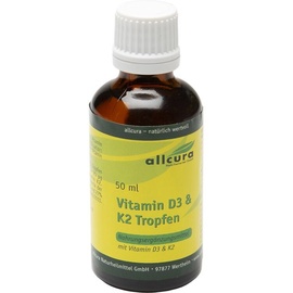 Allcura Vitamin D3 & K2 Tropfen 1000 I.e./20 je Tropfen