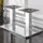 GGM Möbel Bistro Loungetisch 110 x 60 x 41 cm Light Wenge/Edelstahl