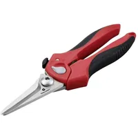 TOOLCRAFT TO-9625917 Universalschere 205 mm Rot, Schwarz