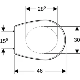 Geberit Renova WC-Sitz Weiß
