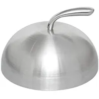 Monolith Feuerplatte Cloche Ø 30 cm Edelstahl Silber