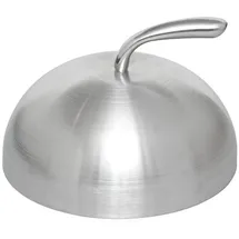 Monolith Feuerplatte Cloche Ø 30 cm Edelstahl Silber