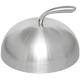Monolith Feuerplatte Cloche Ø 30 cm Edelstahl Silber
