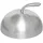 Monolith Feuerplatte Cloche Ø 30 cm Edelstahl Silber