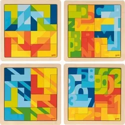 GOKI 57472 Einlegepuzzle, 4-fach sortiert