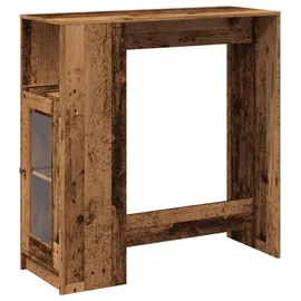 vidaXL Bartisch mit Regal 101 x 40 x 103,5 cm Braun