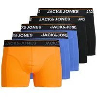 JACK & JONES JACTHEODORE SOLID TRUNKS blau/orange/schwarz/weiß XXL 5er Pack