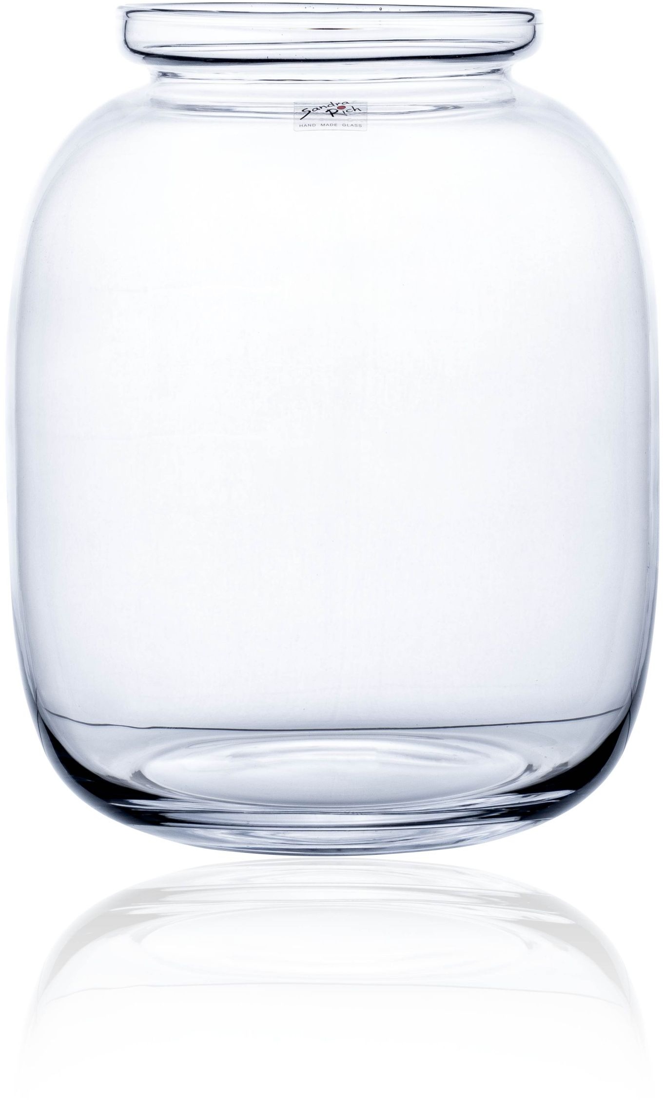 Vase CALDERON (DH 25x31 cm) - weiß