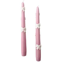 Cereria Di Giorgio Konische Kerzen Set 2 Stück 25 cm puderrosa
