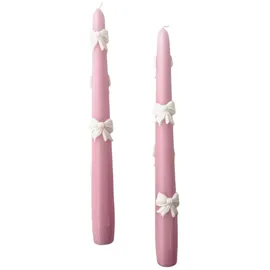 Cereria Di Giorgio Konische Kerzen Set 2 Stück 25 cm puderrosa