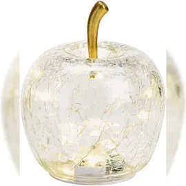 Wurm LED Lichterkette Glas 10er Ø11 cm Transparent