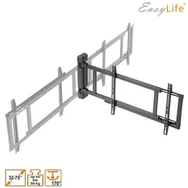 Easy Life EasyLife TV Wandhalterung elektrisch schwenkbar, 32 bis 75 Zoll, VESA bis 600x400 Weiß