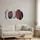 Casablanca modernes Design Casablanca Metallbilder Wanddeko Bilder Metall – moderne Wanddekoration Wohnzimmer – Wandbild 3D Metallbild Wall Decoration 78 x 44 cm Grau Braun Creme