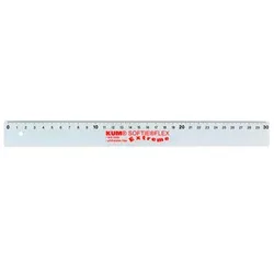 KUM Lineal L03 Softie Flex 30,0 cm, transparent