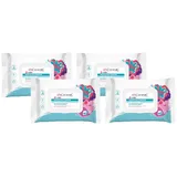 Cleanic Junior - Feuchtes Toilettenpapier Kinder - spülbar - Kombination aus Feuchtpapier und Feuchttuch - reinigt und erfrischt den Intimbereich - Kaugummiduft - Aloe Vera - Panthenol - 40 Stück