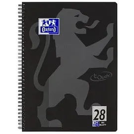 Oxford Collegeblock Touch A4 kariert schwarz