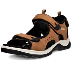 Trekkingsandale ECCO "OFFROAD", Damen, Gr. 37, braun, Leder, sportlich, Schuhe, Outdoorschuh, Sommerschuh, Freizeitsandale, mit Klettverschlüssen
