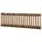 KAWOLA Garderobe JACINTA Mangoholz Metall 100 x 33 x 10 cm Braun