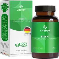 Vitabay Eisen Aktiv Eisenbisglycinat vegan hochdosiert