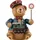 Hubrig Volkskunst Teddy 7 cm mehrfarbig