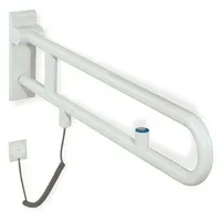 Hewi 801 E-Dreh-Stützklappgriff Wandstützgriff 900 mm umbra