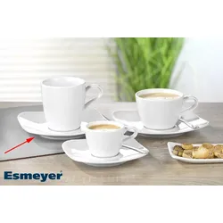 Esmeyer 6 x Seltmann Kombi-Untertasse, eckig