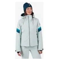 Rossignol Strawpile Damen Kapuzenjacke hellgrau/blau - XL