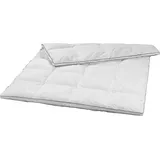 warme Daunendecke, 155 x 220 cm, 20% Daunen / 80% Federn, Steppbett, sleepling - Weiß