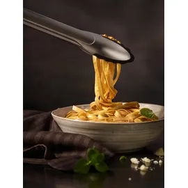 Rösle Gourmetzange Silikon, Hochwertige Küchenzange mit Silikonrand und Grillen, Kochen und Servieren, 23 cm,