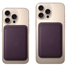 Apple iPhone Feingewebe Wallet mit MagSafe Dunkelgrün