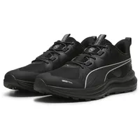 Puma Reflect Lite Trail Road Running Shoe, Black-Cool dark gray/PUMA silver 39